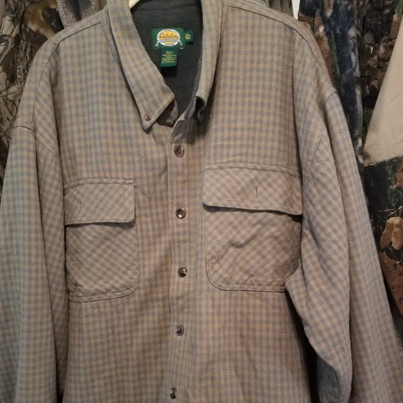 2xlt Cabelas Flannel Lined W Fleece 